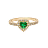 Grassy Heart Ring