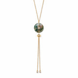 Moss Agate Orbit Necklace