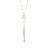 Clear Quartz Orbit Necklace