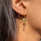 Lock and Key Mismatched earrings