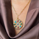 Crystal Disc Necklace