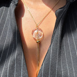Clear Quartz Orbit Necklace
