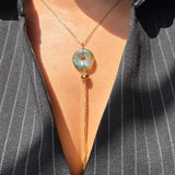 Moss Agate Orbit Necklace