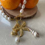 Sea charm pearl necklace