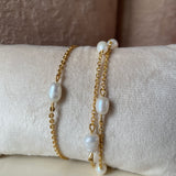 Pearl bracelet stack